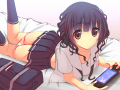 帰宅早々兄のベッドで半脱ぎゆるふわゲーマー系妹/明坂いく