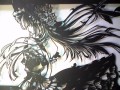 満月の前の晩にお会いしましょう（切り絵メイキングもどき）/燕山