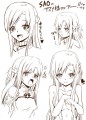SAO　アスナ練習絵 まとめ/みどえむ