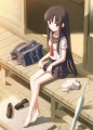 縁側で涼む