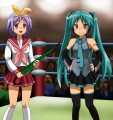 かがミク＆つ傘