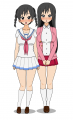 コクリコの坂_松崎海ちゃんの衣服を他のキャラクターにも着せてみた