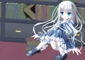 図書館の片隅で