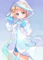 雨が降ってる時にちまちま描いてたレインコートちゃん