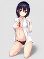 黒髪ミディアム