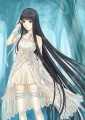 黒髪ロング/ホワ