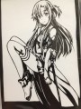 切り絵「アスナ」
				/MAKERIN