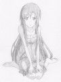 アスナをシャーペンで描いてみた/ひでよし