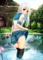水辺にて