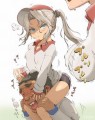 外国少女の騎馬戦